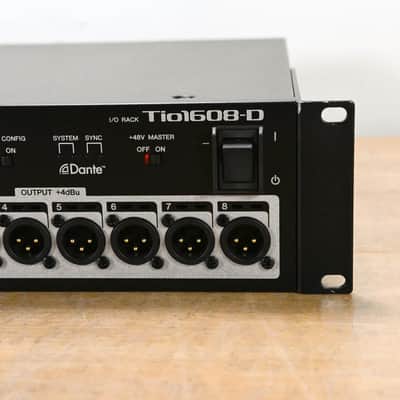 Yamaha Tio1608-D 16-Input/8-Output Dante Stagebox for TF Series Mixers CG014U4 image 2