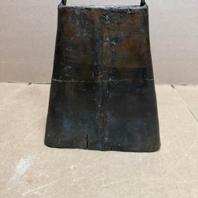 Unbranded Vintage Steel Cowbell – Handcrafted Construction – Rustic Patina – Used (Poor Condition) image 7