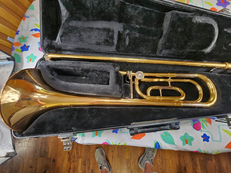 Yamaha YSL 448G F TRIGGER TROMBONE NICE image 1