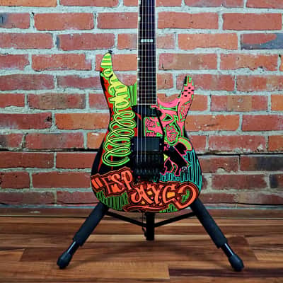 ESP Michael Wilton M-II Custom 1990 NYC Graffiti Graphic "Queensryche" image 2