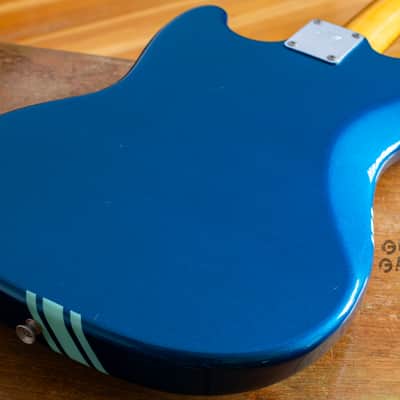 2002 Fender Japan Mustang MG69 Competition Blue "Teen Spirit" offset guitar - cool CIJ! image 11