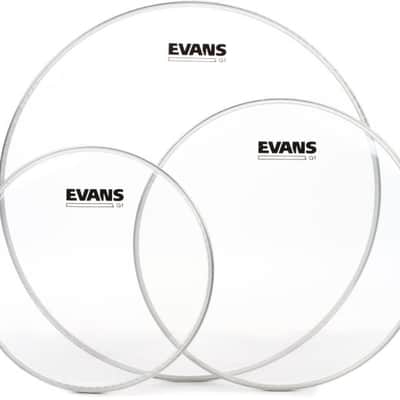 Evans G1 Clear 3-piece Tom Pack - 10/12/16 inch image 2