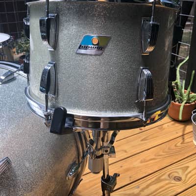 Ludwig 70's 3 ply Vintage Drum Kit 24, 13, 16 1970 Silver Sparkle image 5