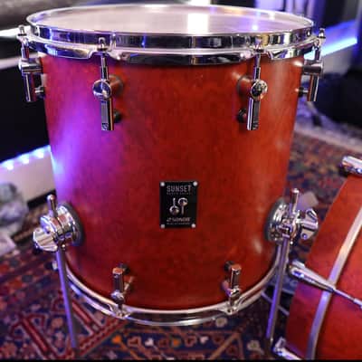 Sonor made in Germany Sunset beech limited edition 3 pc drum set + bags and extras image 14