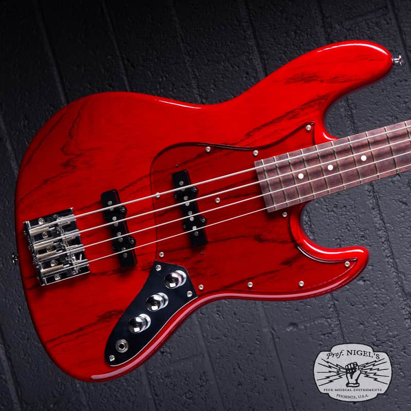 Momose MJ2-PH Jazz Bass – Purpleheart Neck – Burner Ash MIJ image 1