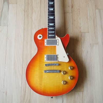 1980s Burny by Fernandez Super Grade Les Paul Standard Vintage Guitar Flame Top Japan image 2