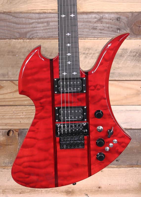 BC Rich Mockingbird Legacy ST Electric Guitar Transparent Red w/ Floyd Rose image 1