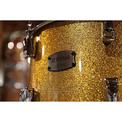 Yamaha Absolute Hybrid Maple 4pc Drum Set Gold Champagne Sparkle image 3