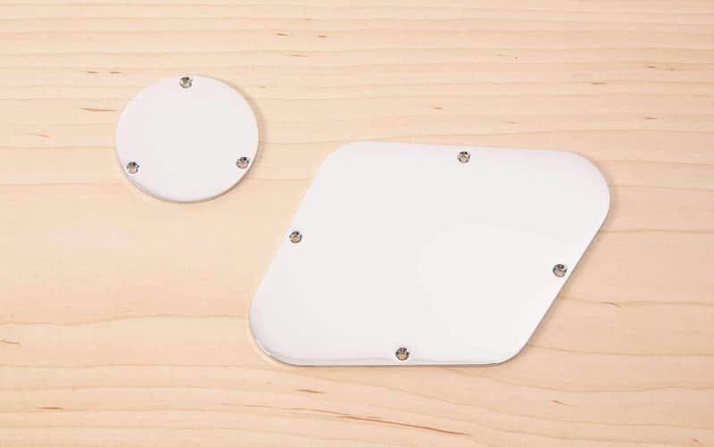 Tone Ninja Les Paul rear cover set, heavy chrome plate - USA Made image 1