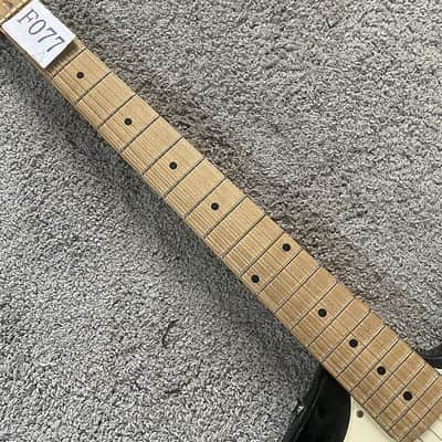 Glossy Black Electric Guitar, Solid Basswood Body, Maple Neck and Fingerboard, Chrome Hardware image 3