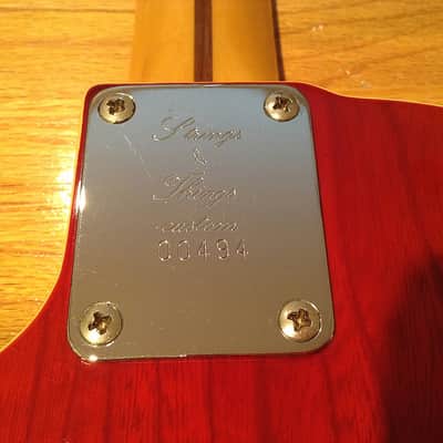 Strings & Things Custom Bluesmaster 1983 Cherry Sunburst : rare,  vintage, and unique ! image 7