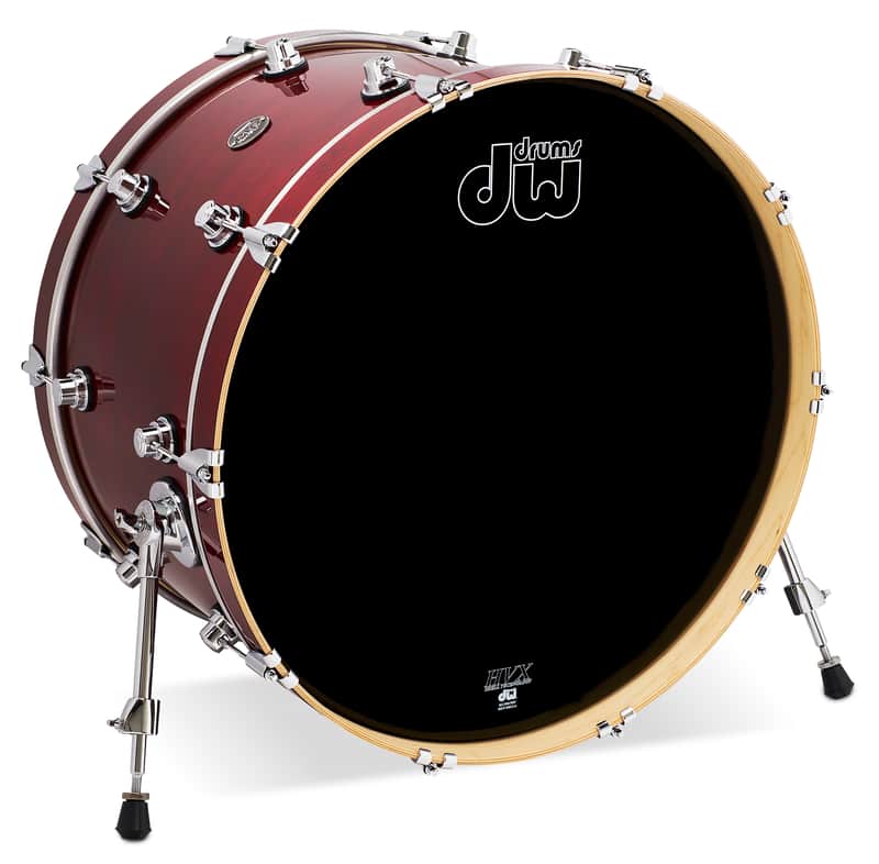 DW Performance Series 14x24" Bass Drum - Cherry Stain image 1