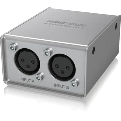 Klark Teknik MIC BOOSTER CM-2 2-Channel Dynamic Microphone Booster with High-Quality Preamp image 3