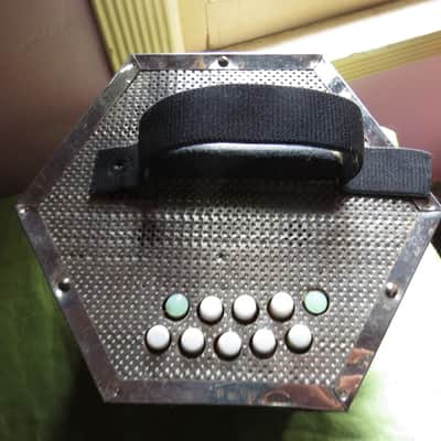 East German 20 button Concertina 1940's-50s image 4
