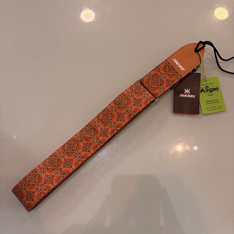 AMUMU Vegan Guitar Straps - Rustic Tan Paisley Bild 1
