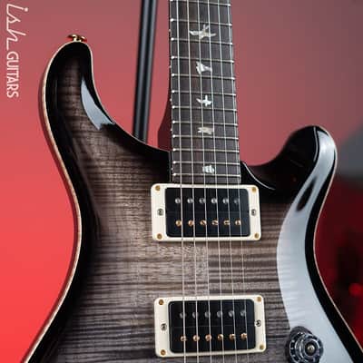 PRS Custom 24 35th Anniversary 10 Top Grey Black Fade w/ Black Back image 3