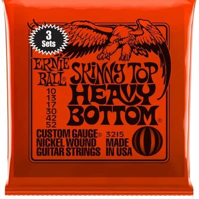 Ernie Ball 3215 Skinny Top Heavy Bottom Electric Guitar Strings 3-Pack 2020 Nickel Wound image 1