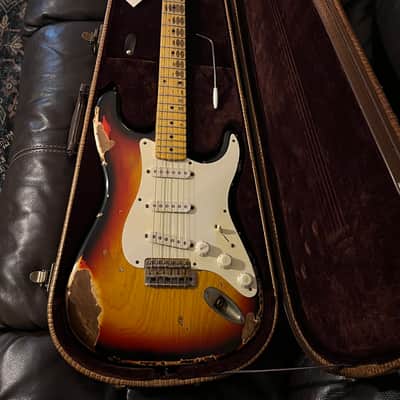 Nash S~57 2015 - 3T Heavy Relic Sunburst, Lollars, Gotoh, Ash Body, Maple on Maple Neck!  KIller set and just one great build guitar.  Alligator Nash HSC image 7