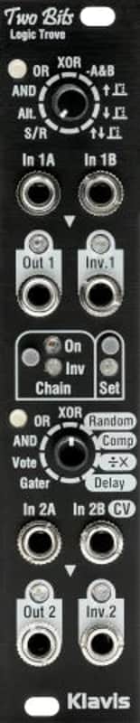KLAVIS FACEPLATES BLACK PANELS-TWO BITS : BRAND NEW :  [DETROIT MODULAR] image 1