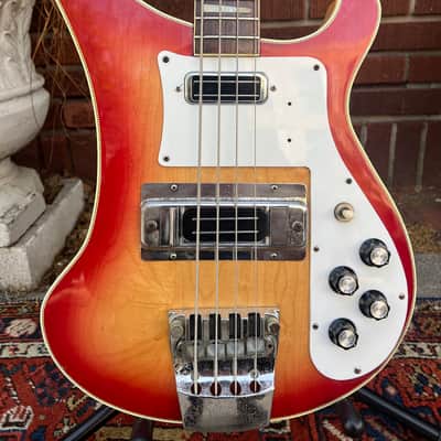Vintage 1976 Ibanez 2388B (“Ibanbacker”) Maroon/Fireglo Finish (Lawsuit 4001 Model), JBE R4000 Handwound Pickups, w Non Original MIC Tweed Hard Case~A KILLER FULL SCALE BASS image 3