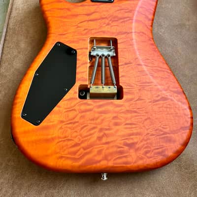 Mr. Scary REH George Lynch 5A Quilted Maple 1-Piece 2018 - Orange Burst (ESP) image 20