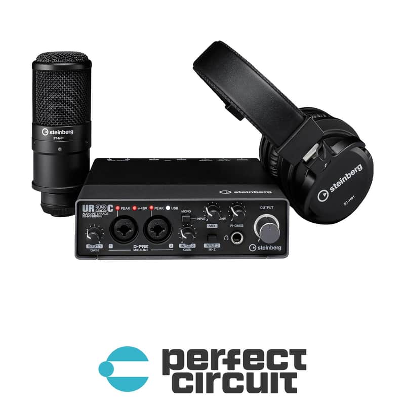 Steinberg UR22C Recording Pack USB 3.0 Interface Bundle | Reverb