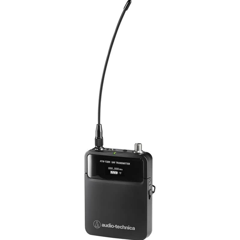 Audio-Technica ATW-T3201AEE1 3000 Series Body-Pack Transmitter with CH-Style Screw-Down 4-Pin Connector - 530-590MHz image 1