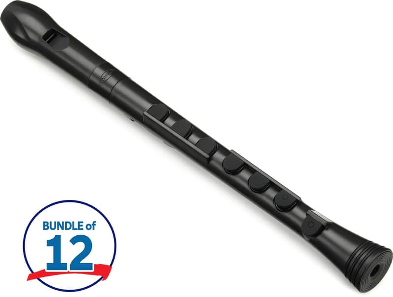 Nuvo Recorder+ Soprano Recorder (12-pack) - Black image 1