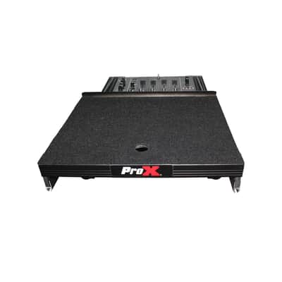 Pro-X XS-M12LTBL Black FInish 12" Universal Mixer Case W/ Laptop Glide Shelf image 20