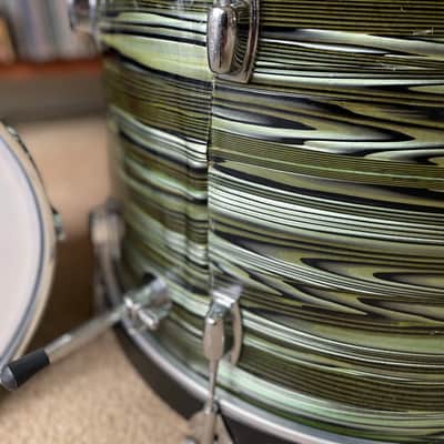 1960’s Ludwig Standard Avocado Strata Drums image 12