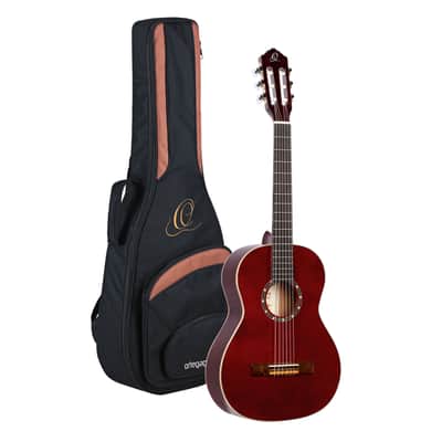 Ortega R121-3/4WR Family Series 3/4 Classical Guitar 6 String - Wine Red + Gigbag image 1