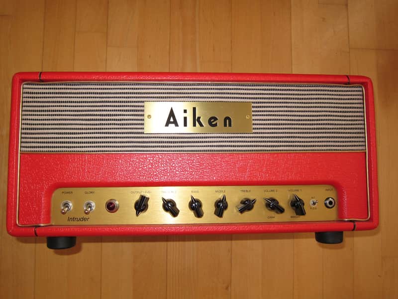 Aiken Intruder Amp Head, 30 watts, 2xEL34, Red Tolex image 1