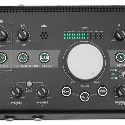 Mackie Big Knob Studio 3x2 Studio Monitor Controller 96kHz USB I/O image 1