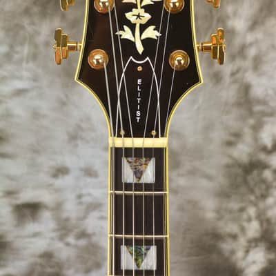 2006 Epiphone Elitist Broadway Guitar in OHSC - Antique Natural image 2