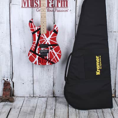 Kramer 1984 Reissue 2005 Eddie Van Halen 5150 Striped Electric Guitar w Gig Bag image 2