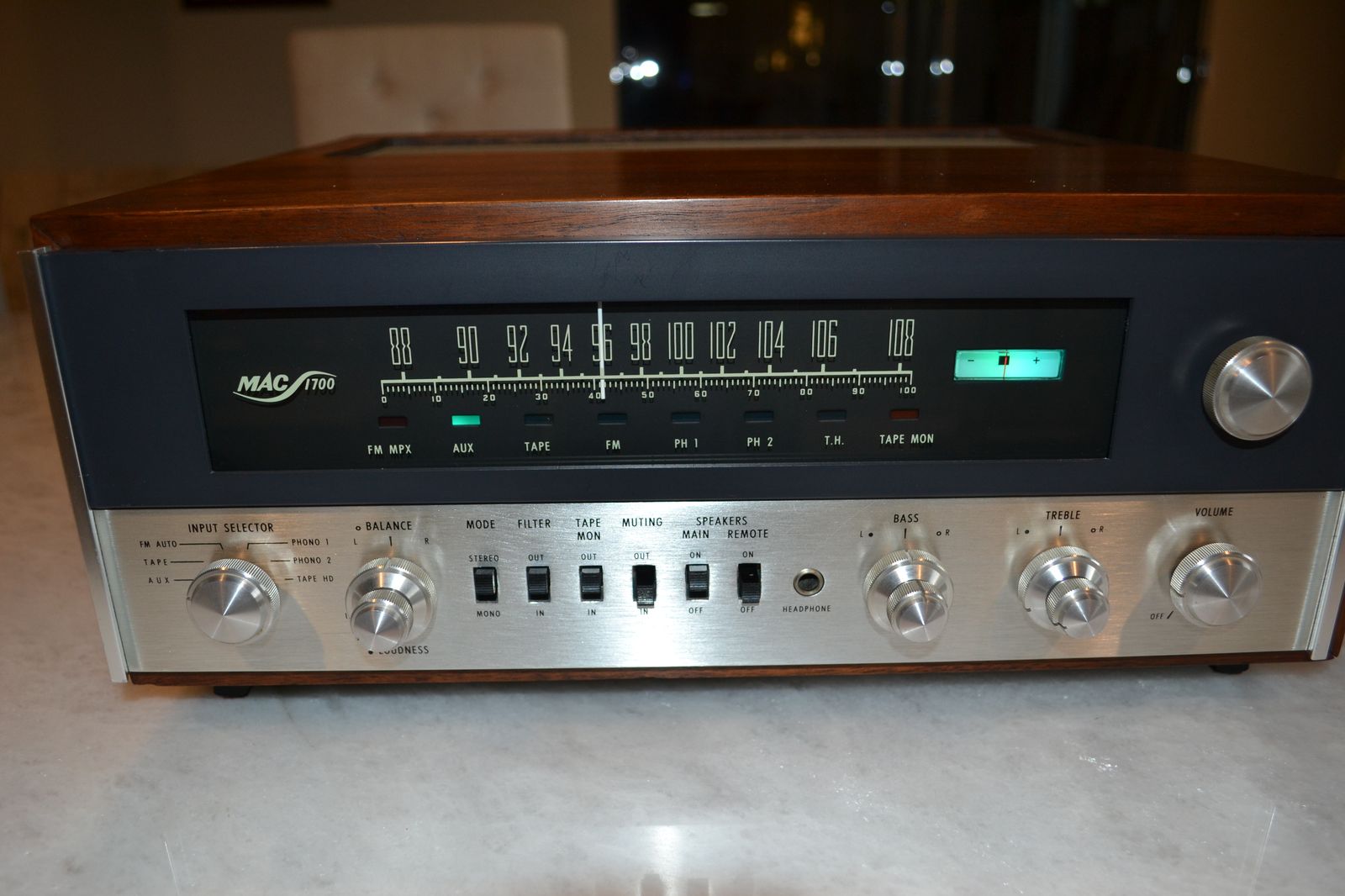 McIntosh MAC 1700 40-Watt Stereo Tube Receiver | Reverb