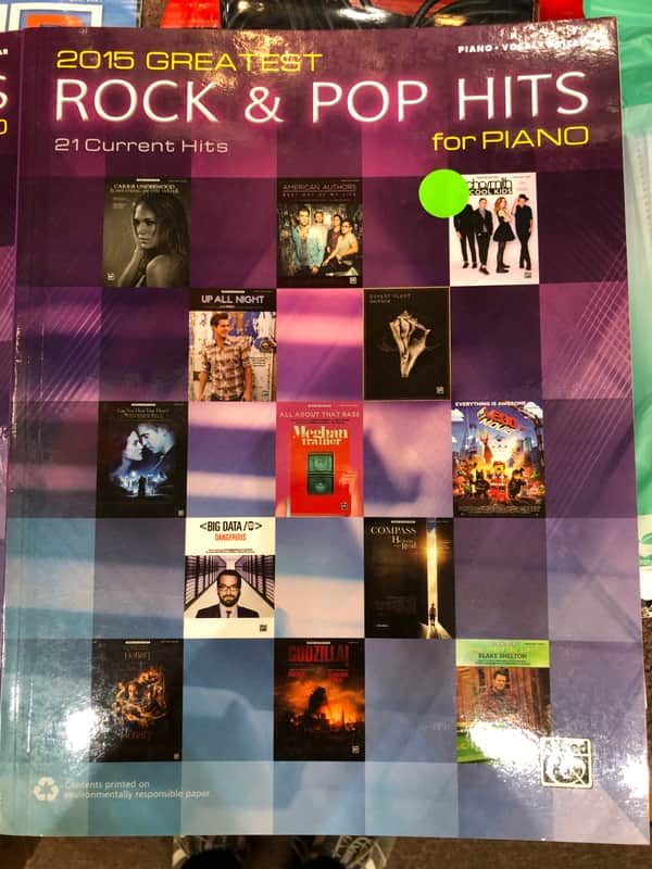 Alfred Music 2015 Greatest Rock ans Pop Hits for Piano P/V/G 2015 image 1