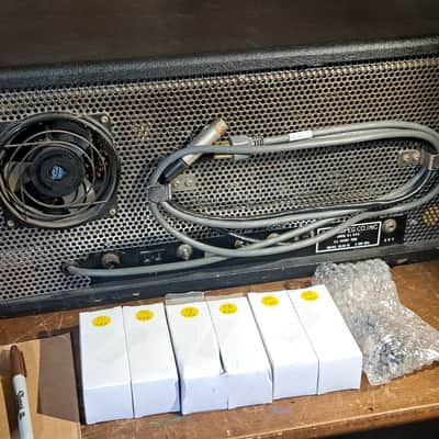 Ampeg SVT October 1969 head unmodded ((one of five not inc summer namm proto)) - Black tolex Blue Line & 810 squareback cab w extra sextet 6146 image 13