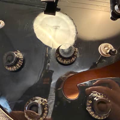 Epiphone Casino Peerless Korea Reissue 2001 Ebony Black with USA Case and Klusons image 9
