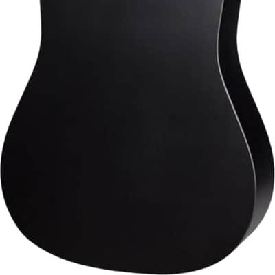Martin DX Johnny Cash Signature Left-Handed Dreadnought Acoustic-Electric Guitar, HPL Top, Black image 3
