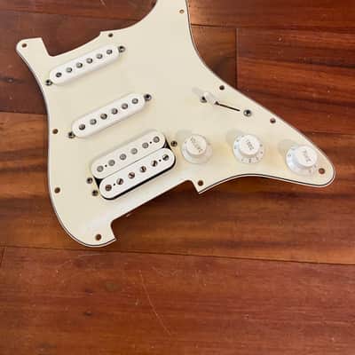Fender Strat DH-1 Humbucker Single Coil Pickups Parchment Pickguard Stratocaster image 1