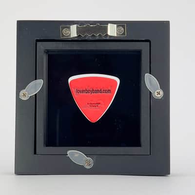 3" x 3" Double Sided Guitar Pick Display, BLACK #346 Triangle Bass Shape image 6