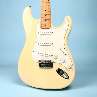 1992 Squier MIK Stratocaster Korea Off-White Maple Neck image 1