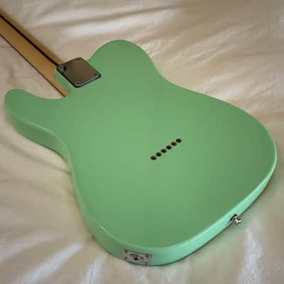 Del Mar Lutherie Tel-Uh-Caster Thinline T-Style Guitar - Surf Green - Made in USA - Free Pro Setup image 10