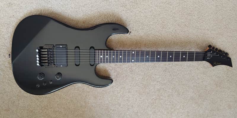 Gibson WRC “W.R.C.“ Signature Model 1987 Solid Black Designed by Wayne Charvel, Rick Steier Owned image 1