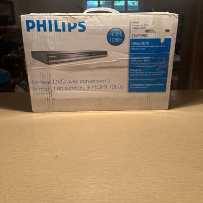 New In Box PHILIPS DVP-3980 DVD player playback with 1080p HDMI upconversion image 2