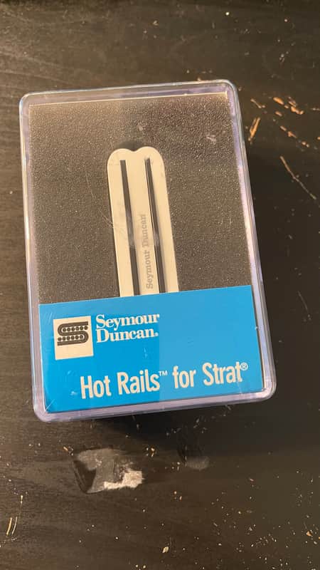Seymour Duncan SHR-1b Hot Rails Strat Bridge Pickup - White image 1