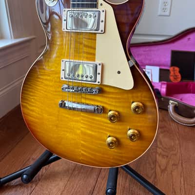 2020 Gibson Custom Shop ‘59 Reissue R9 CME Carmelita Neck - Slow Iced Tea Fade image 2