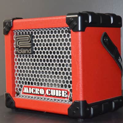 Roland Micro Cube Portable Guitar Combo Amplifier – Used - Red Tolex image 4