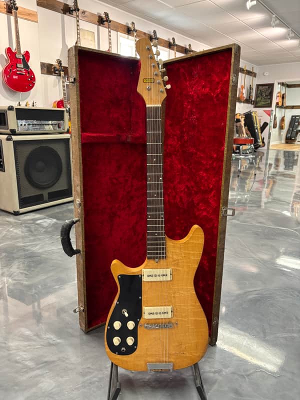 1961 Carvin SBG-3 Lefty - Natural w/ case - Left Handed image 1